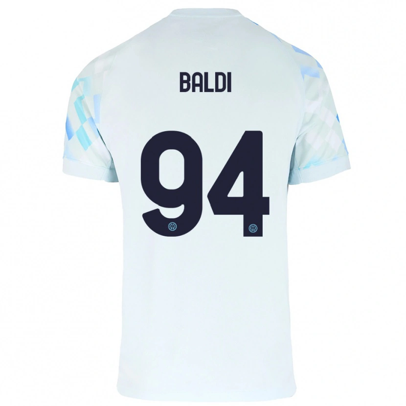Danxen Homme Maillot Rachele Baldi #94 Blanc Bleu Tenues Extérieur 2025/26 T-Shirt