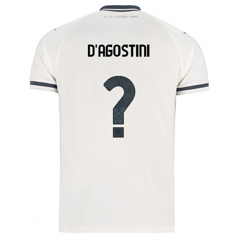 Danxen Homme Maillot Stefano D'agostini #0 Blanc Marine Tenues Extérieur 2025/26 T-Shirt