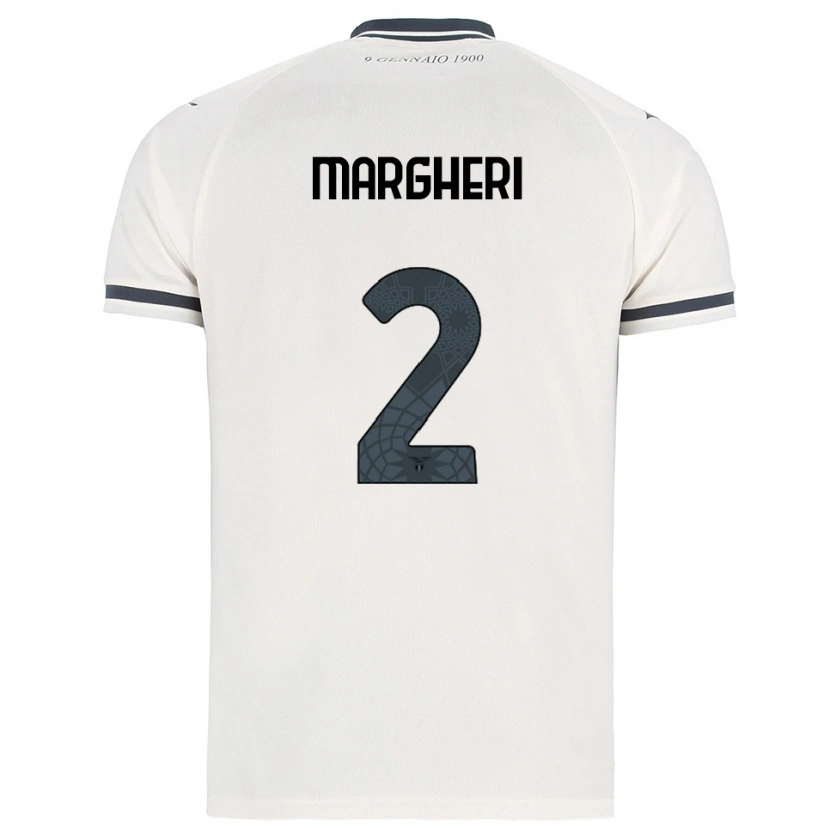 Danxen Homme Maillot Emanuele Margheri #2 Blanc Marine Tenues Extérieur 2025/26 T-Shirt