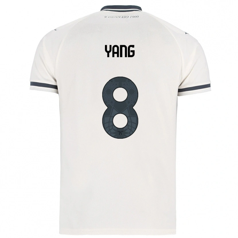 Danxen Homme Maillot Lina Yang #8 Blanc Marine Tenues Extérieur 2025/26 T-Shirt