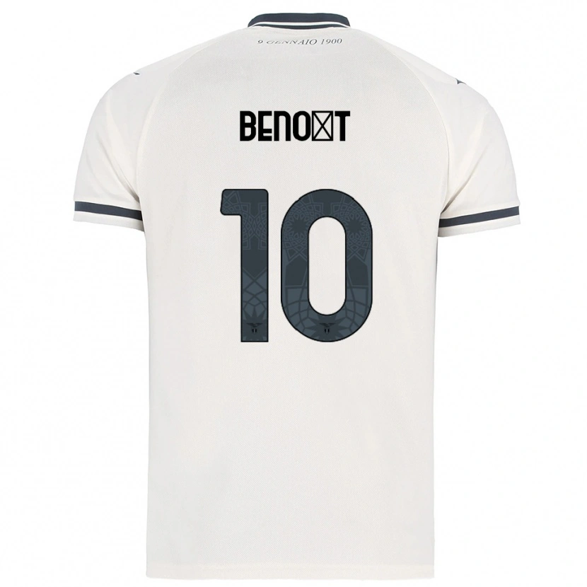 Danxen Homme Maillot Alice Benoît #10 Blanc Marine Tenues Extérieur 2025/26 T-Shirt