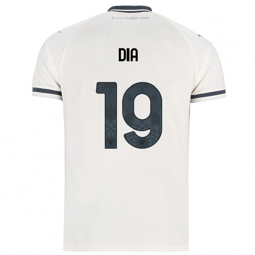 Danxen Homme Maillot Boulaye Dia #19 Blanc Marine Tenues Extérieur 2025/26 T-Shirt