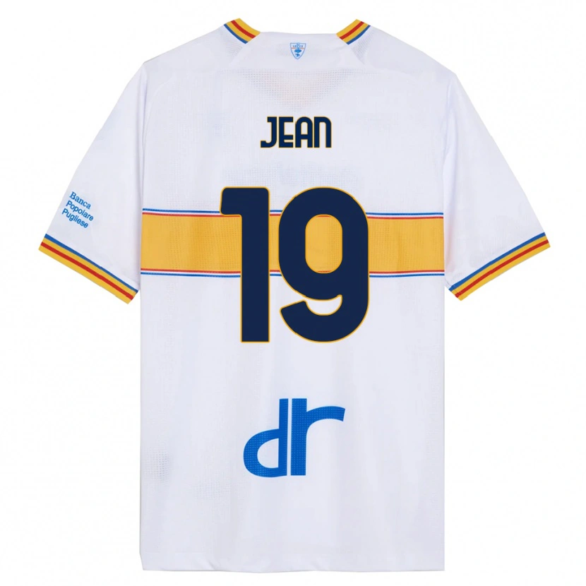 Danxen Homme Maillot Gaby Jean #19 Blanc Jaune Tenues Extérieur 2025/26 T-Shirt
