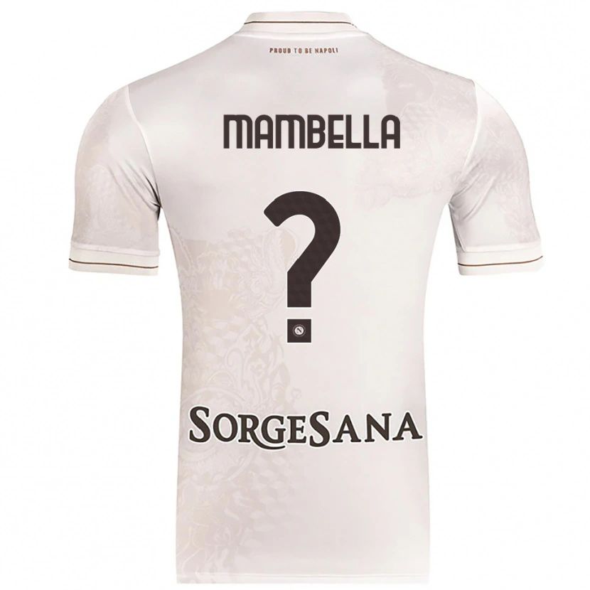 Danxen Homme Maillot Andrea Mambella #0 Champagne Marron Tenues Extérieur 2025/26 T-Shirt