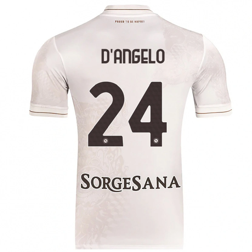 Danxen Homme Maillot Alessia D'angelo #24 Champagne Marron Tenues Extérieur 2025/26 T-Shirt