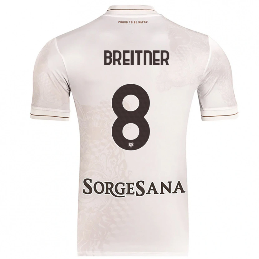 Danxen Homme Maillot Stephanie Breitner #8 Champagne Marron Tenues Extérieur 2025/26 T-Shirt
