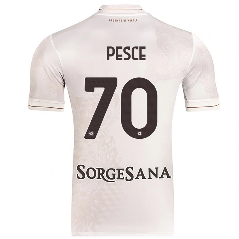 Danxen Homme Maillot Antonio Pesce #70 Champagne Marron Tenues Extérieur 2025/26 T-Shirt
