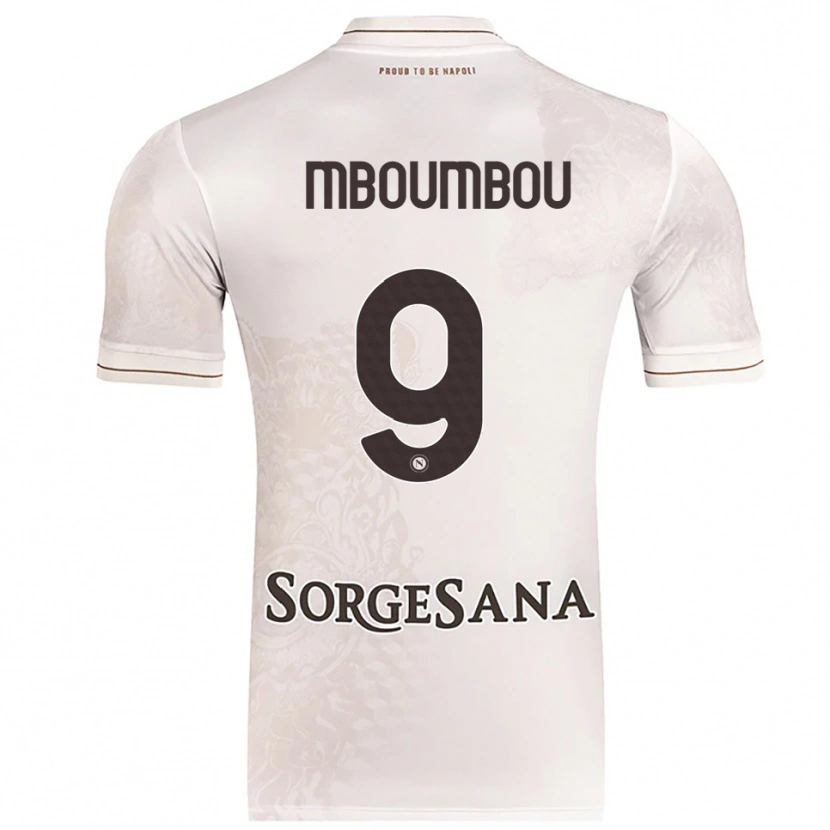 Danxen Homme Maillot Arnaud Mboumbou #9 Champagne Marron Tenues Extérieur 2025/26 T-Shirt