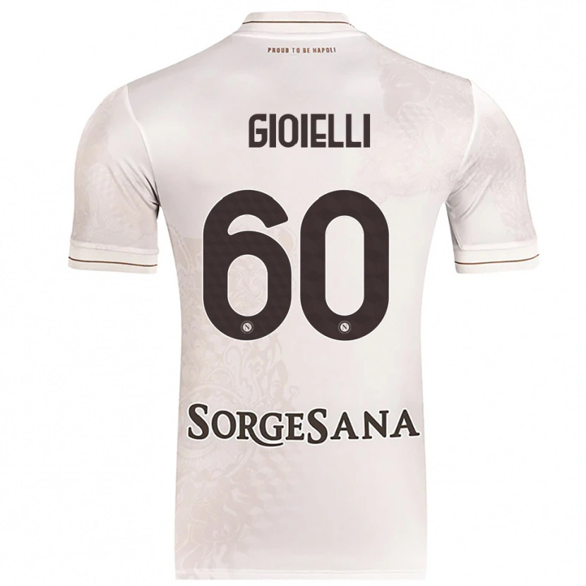 Danxen Homme Maillot Francesco Gioielli #60 Champagne Marron Tenues Extérieur 2025/26 T-Shirt