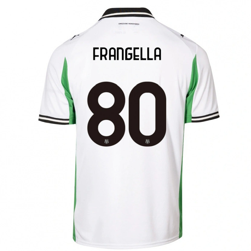 Danxen Homme Maillot Christian Frangella #80 Blanc Vert Noir Tenues Extérieur 2025/26 T-Shirt