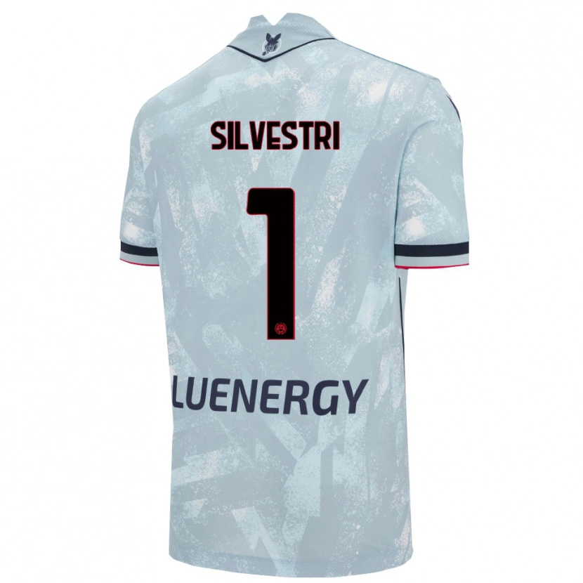 Danxen Homme Maillot Marco Silvestri #1 Bleu Clair Noir Tenues Extérieur 2025/26 T-Shirt