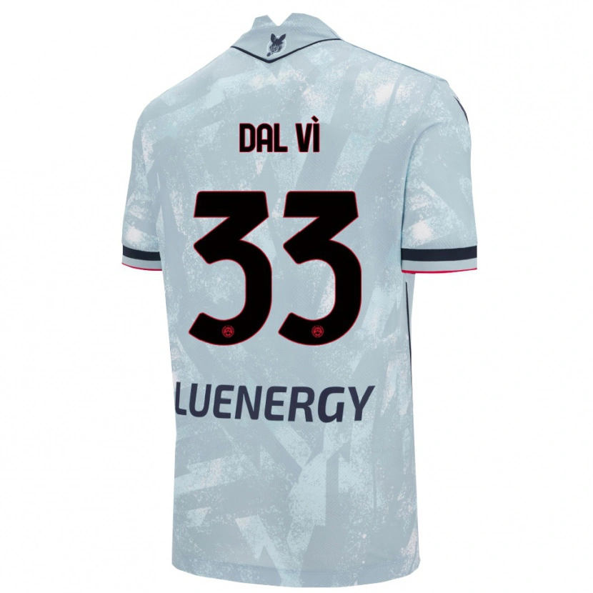 Danxen Homme Maillot Matteo Dal Vì #33 Bleu Clair Noir Tenues Extérieur 2025/26 T-Shirt