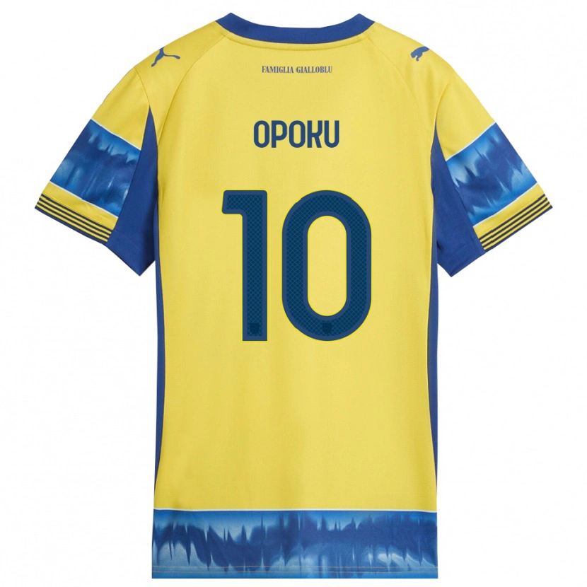 Danxen Homme Maillot Mama Opoku #10 Jaune Bleu Tenues Extérieur 2025/26 T-Shirt