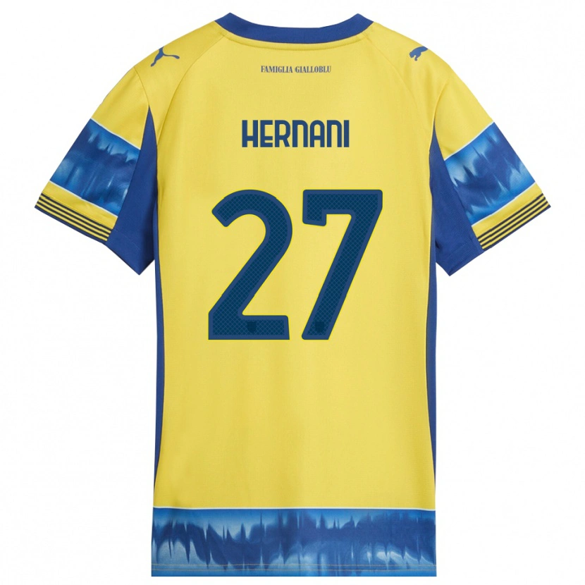 Danxen Homme Maillot Hernani #27 Jaune Bleu Tenues Extérieur 2025/26 T-Shirt