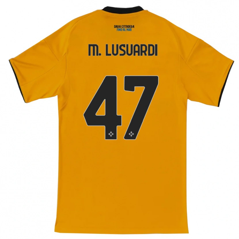 Danxen Homme Maillot Mateus Lusuardi #47 Orange Bleu Tenues Extérieur 2025/26 T-Shirt