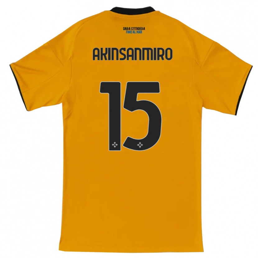 Danxen Homme Maillot Ebenezer Akinsanmiro #15 Orange Bleu Tenues Extérieur 2025/26 T-Shirt