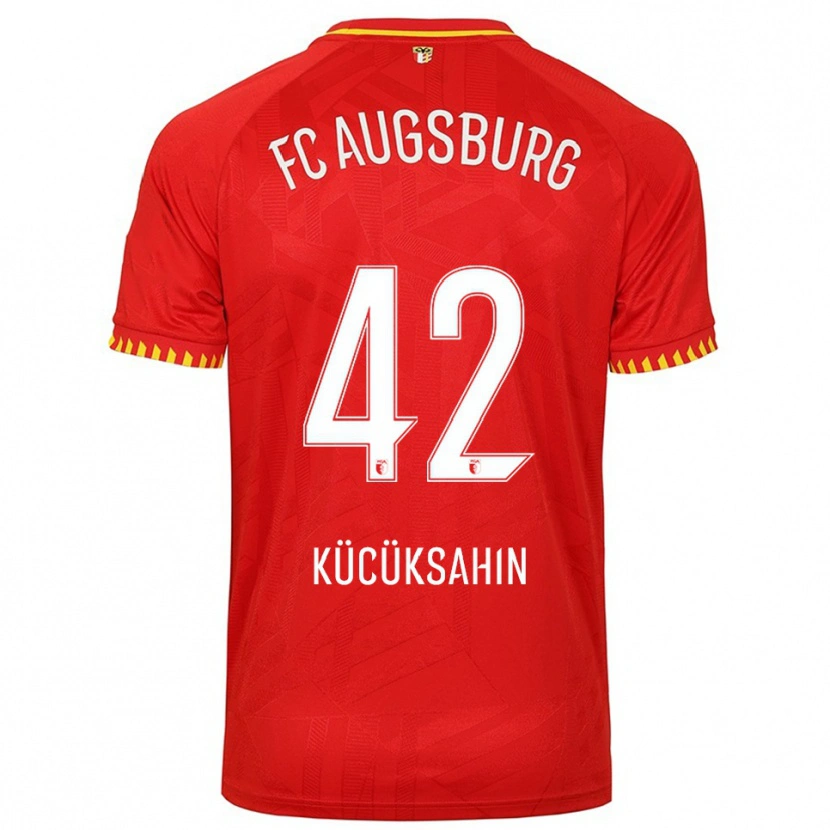 Danxen Homme Maillot Mahmut Kücüksahin #42 Rouge Jaune Tenues Extérieur 2025/26 T-Shirt