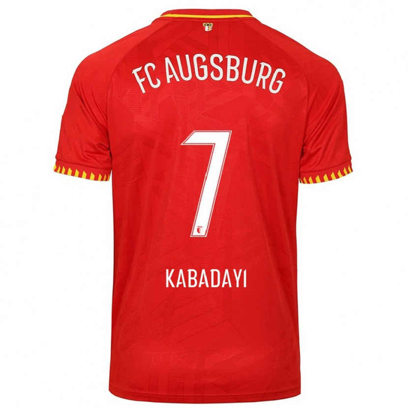 Danxen Homme Maillot Yusuf Kabadayi #7 Rouge Jaune Tenues Extérieur 2025/26 T-Shirt