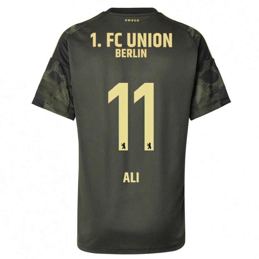 Danxen Homme Maillot Suheib-Elias Ali #11 Vert Foncé Noir Tenues Extérieur 2025/26 T-Shirt