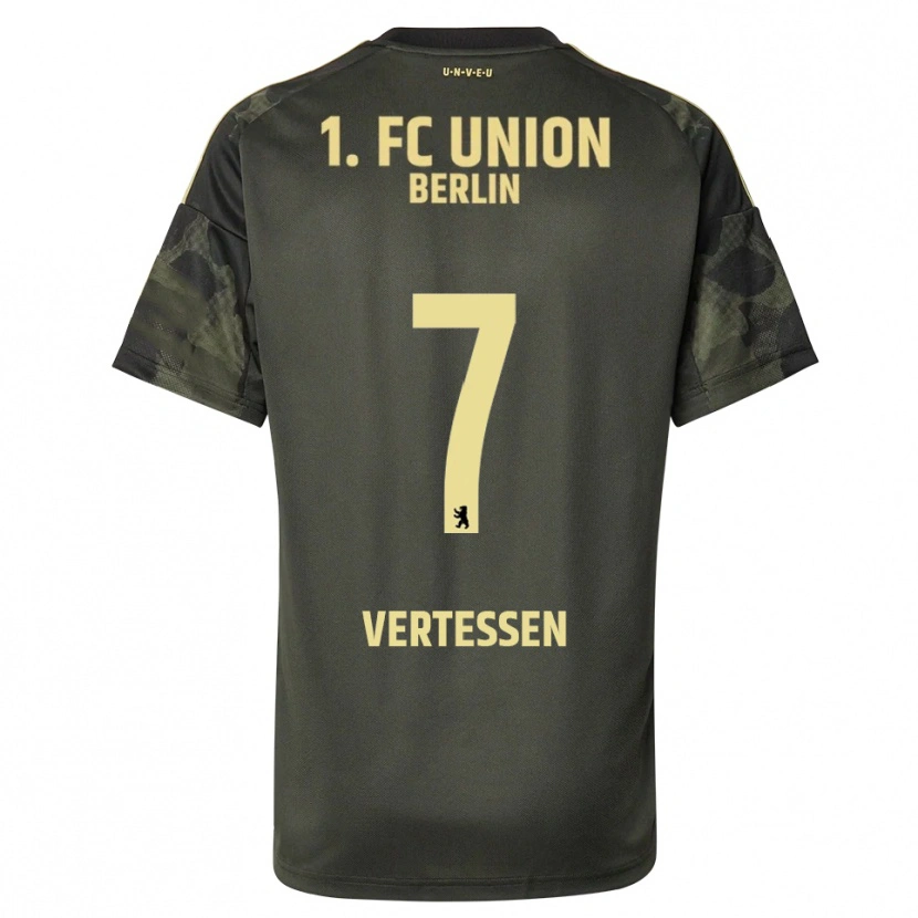 Danxen Homme Maillot Yorbe Vertessen #7 Vert Foncé Noir Tenues Extérieur 2025/26 T-Shirt