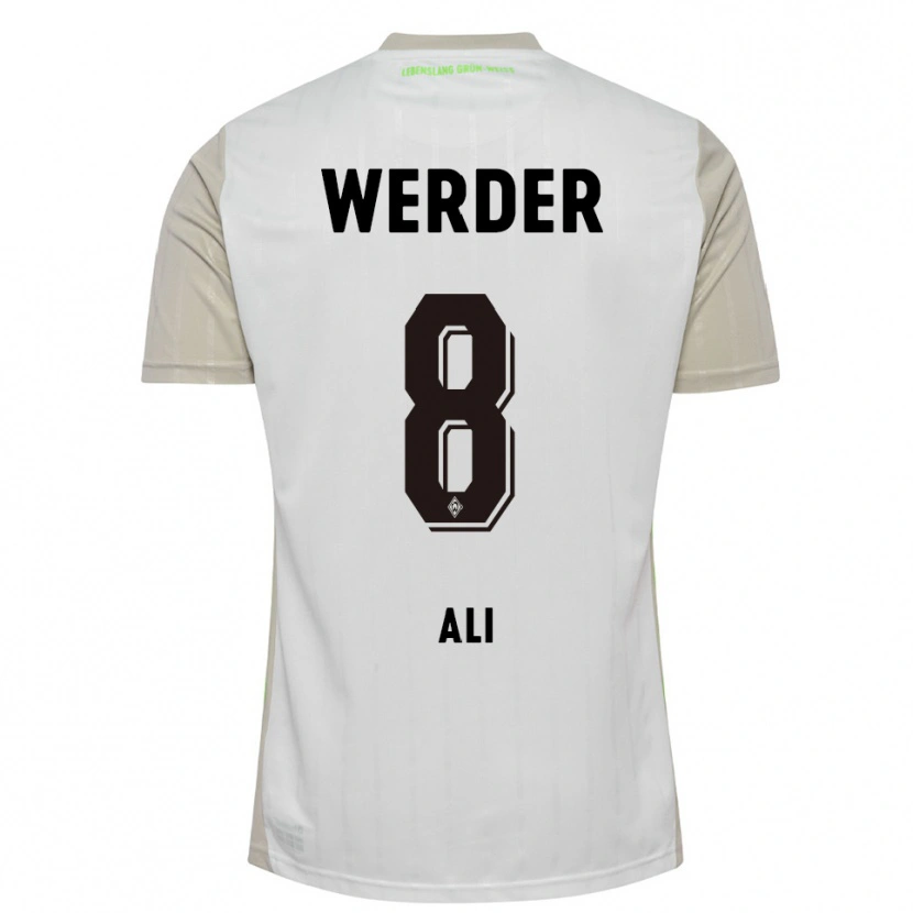 Danxen Homme Maillot Rumat Ali #8 Blanc Noir Tenues Extérieur 2025/26 T-Shirt