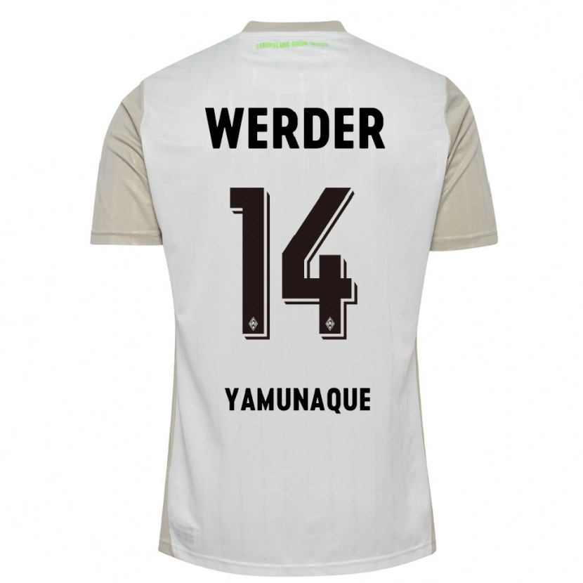 Danxen Homme Maillot Rafael Pascual Ramirez Yamunaque #14 Blanc Noir Tenues Extérieur 2025/26 T-Shirt