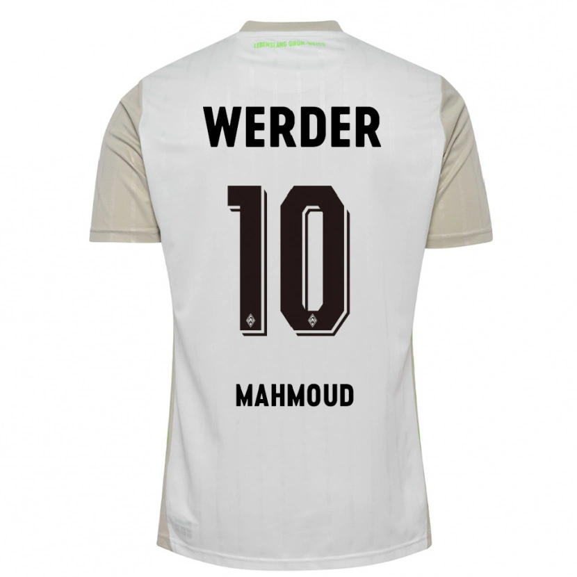 Danxen Homme Maillot Tuana Mahmoud #10 Blanc Noir Tenues Extérieur 2025/26 T-Shirt
