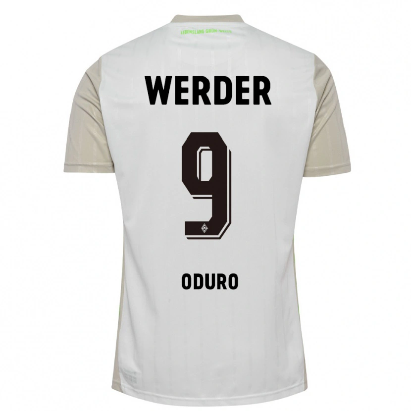 Danxen Homme Maillot Ricardo Oduro #9 Blanc Noir Tenues Extérieur 2025/26 T-Shirt