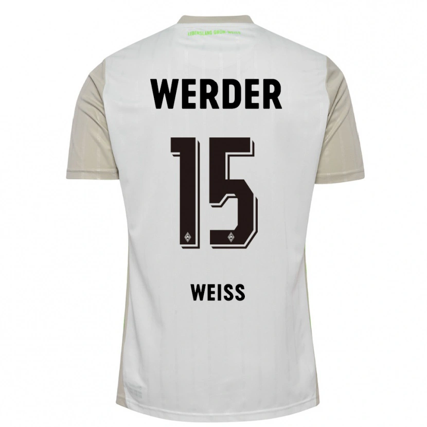 Danxen Homme Maillot Michelle Weiß #15 Blanc Noir Tenues Extérieur 2025/26 T-Shirt