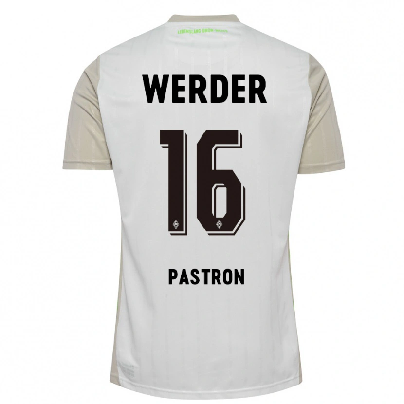 Danxen Homme Maillot Alvin Pastron #16 Blanc Noir Tenues Extérieur 2025/26 T-Shirt