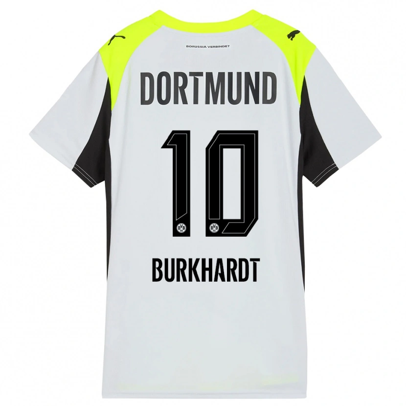Danxen Homme Maillot Till Burkhardt #10 Jaune Fluorescent Tenues Extérieur 2025/26 T-Shirt