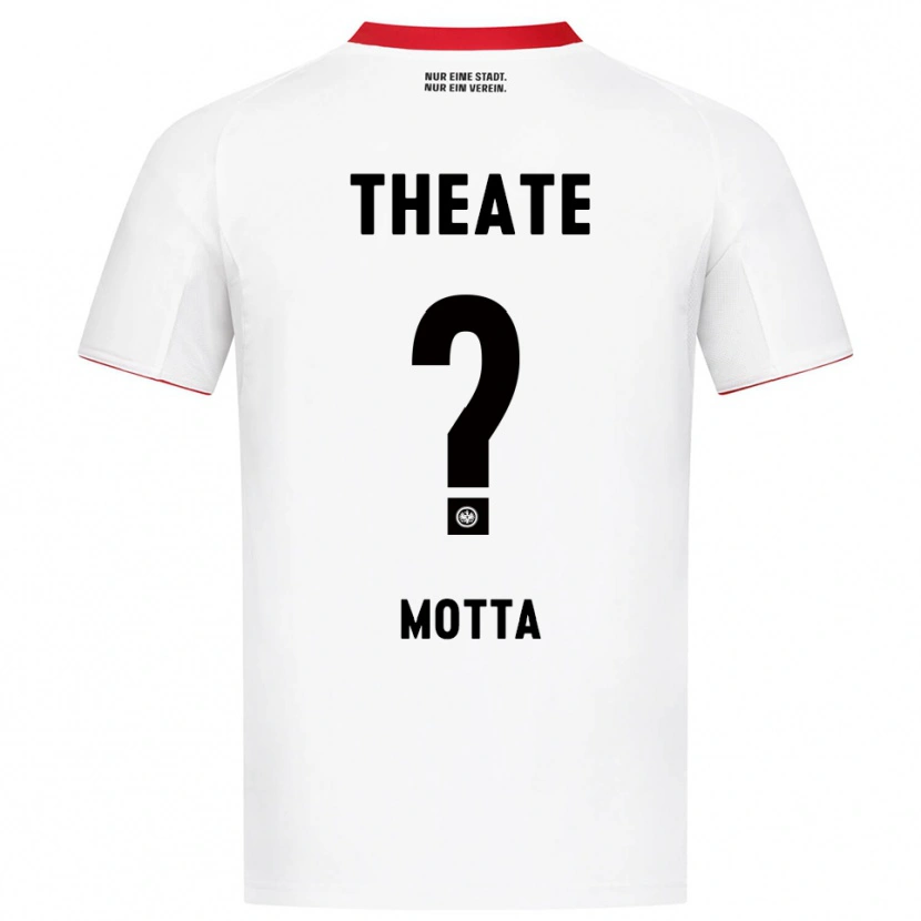 Danxen Homme Maillot Noel Motta #0 Blanc Rouge Tenues Extérieur 2025/26 T-Shirt