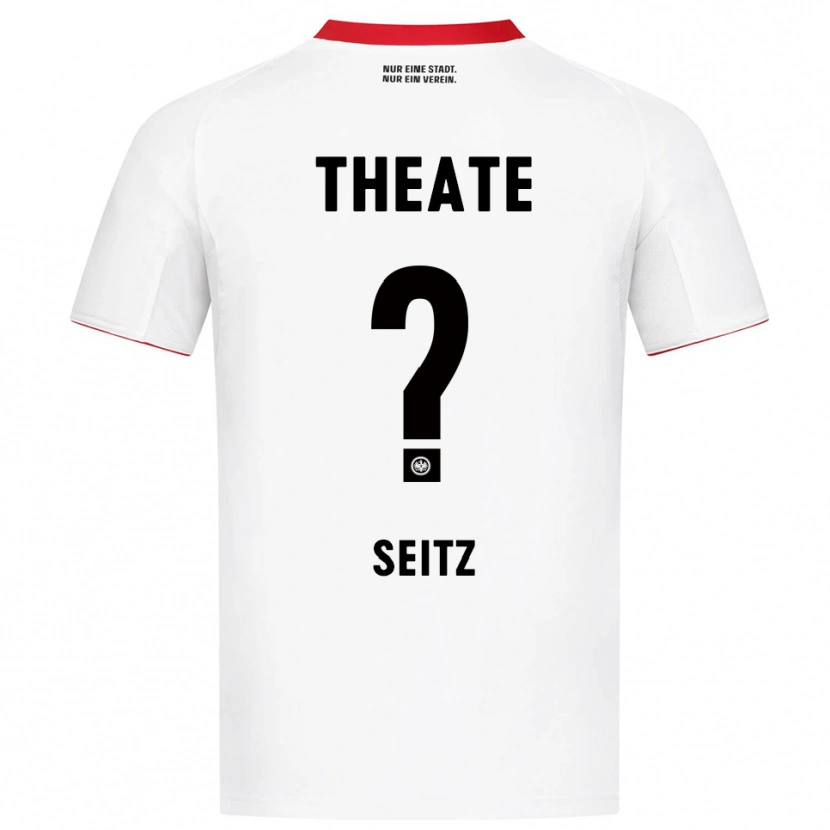 Danxen Homme Maillot Luca Seitz #0 Blanc Rouge Tenues Extérieur 2025/26 T-Shirt
