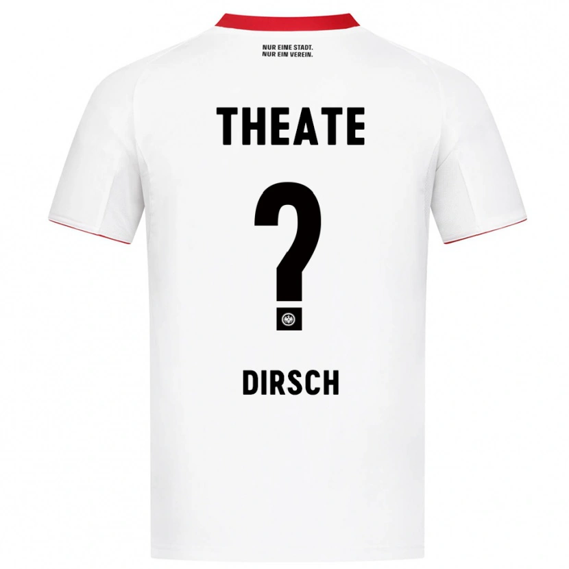 Danxen Homme Maillot Moritz Dirsch #0 Blanc Rouge Tenues Extérieur 2025/26 T-Shirt
