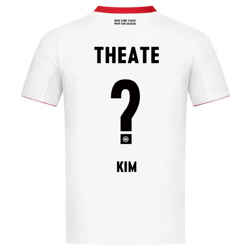 Danxen Homme Maillot Junhyung Kim #0 Blanc Rouge Tenues Extérieur 2025/26 T-Shirt
