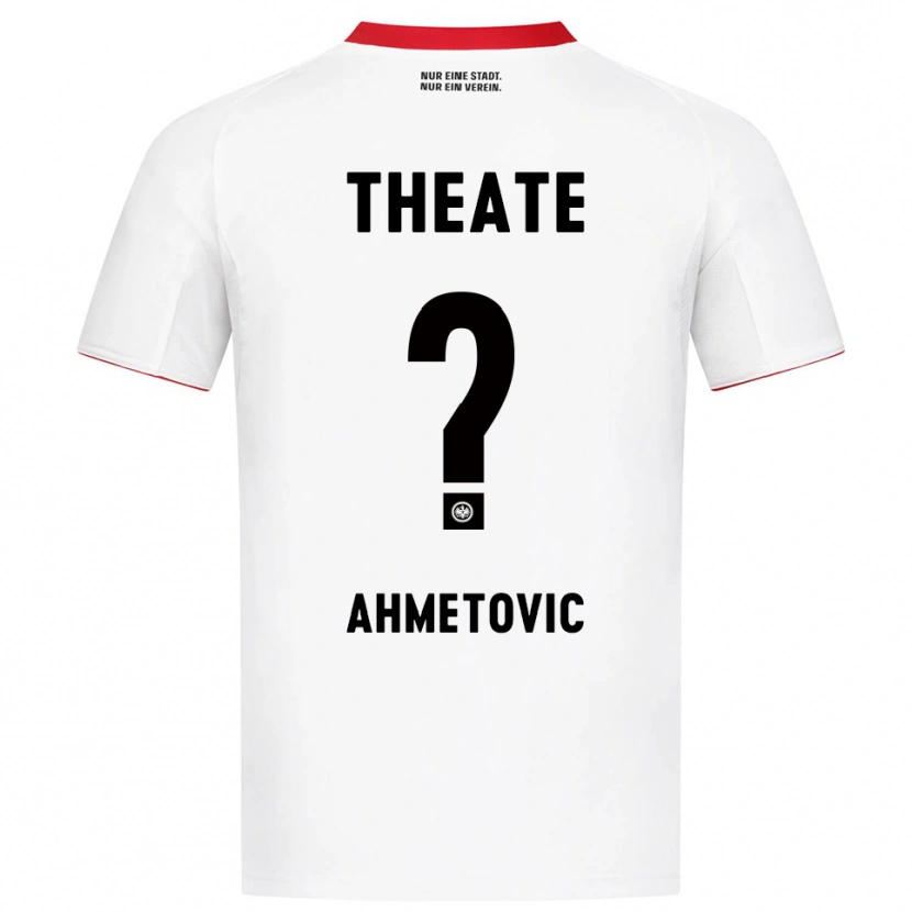 Danxen Homme Maillot Marco Ahmetovic #0 Blanc Rouge Tenues Extérieur 2025/26 T-Shirt