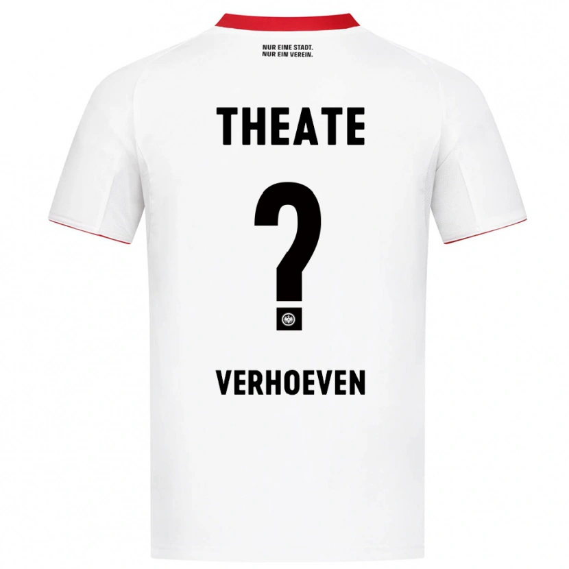 Danxen Homme Maillot Raphael Verhoeven #0 Blanc Rouge Tenues Extérieur 2025/26 T-Shirt