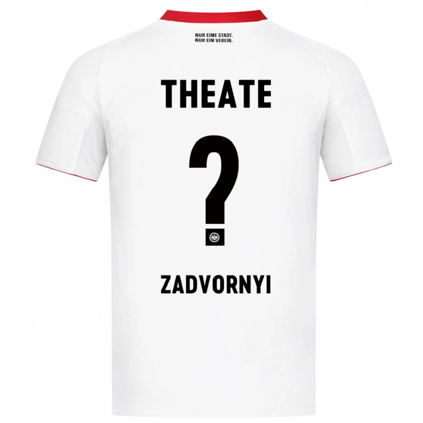 Danxen Homme Maillot Igor Zadvornyi #0 Blanc Rouge Tenues Extérieur 2025/26 T-Shirt