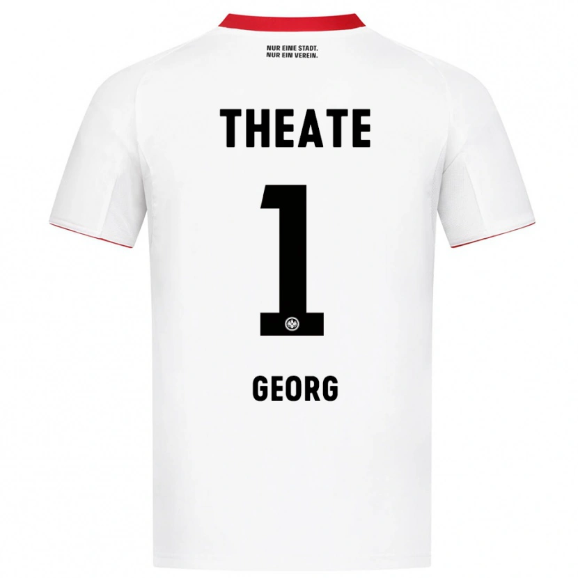Danxen Homme Maillot Hannes Georg #1 Blanc Rouge Tenues Extérieur 2025/26 T-Shirt