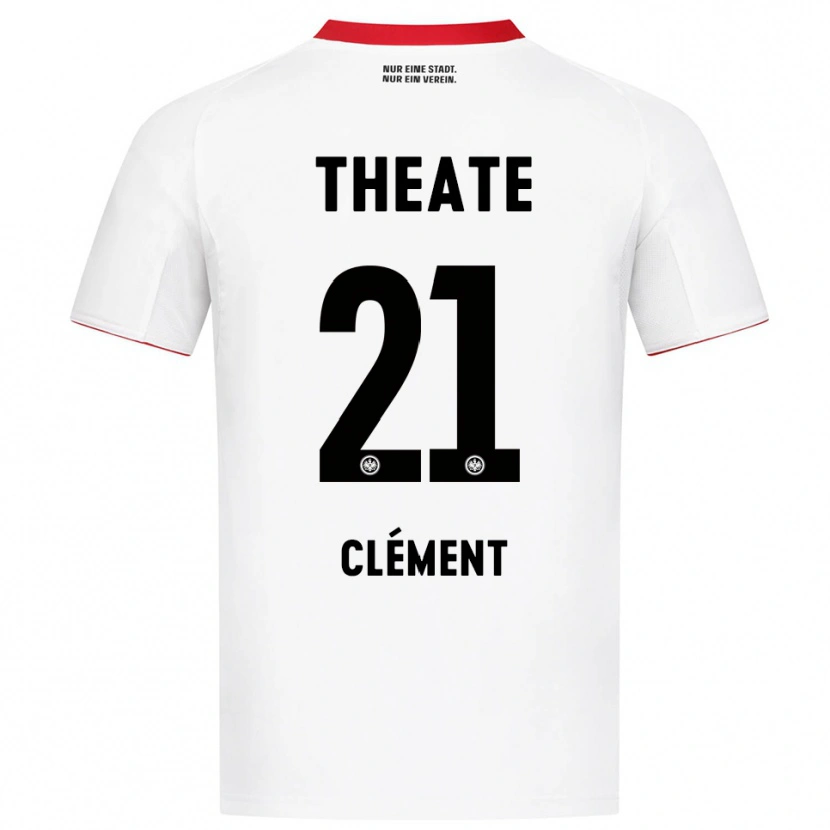Danxen Homme Maillot Noah Clément #21 Blanc Rouge Tenues Extérieur 2025/26 T-Shirt