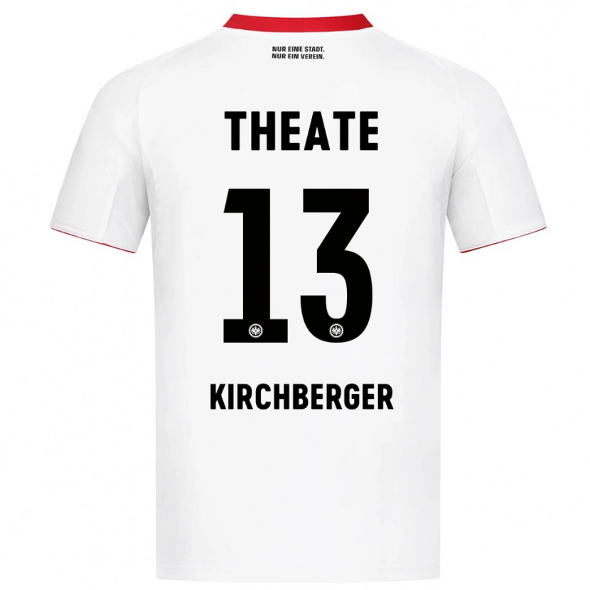 Danxen Homme Maillot Virginia Kirchberger #13 Blanc Rouge Tenues Extérieur 2025/26 T-Shirt