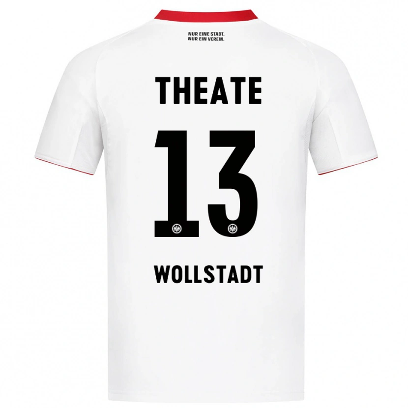 Danxen Homme Maillot Fabio Wollstadt #13 Blanc Rouge Tenues Extérieur 2025/26 T-Shirt