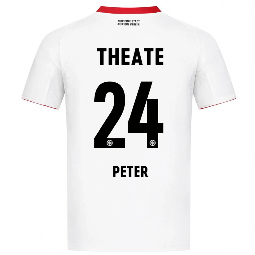 Danxen Homme Maillot Nicolas Peter #24 Blanc Rouge Tenues Extérieur 2025/26 T-Shirt