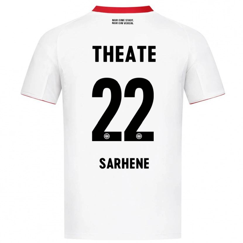 Danxen Homme Maillot Clement Nana-Sarhene #22 Blanc Rouge Tenues Extérieur 2025/26 T-Shirt
