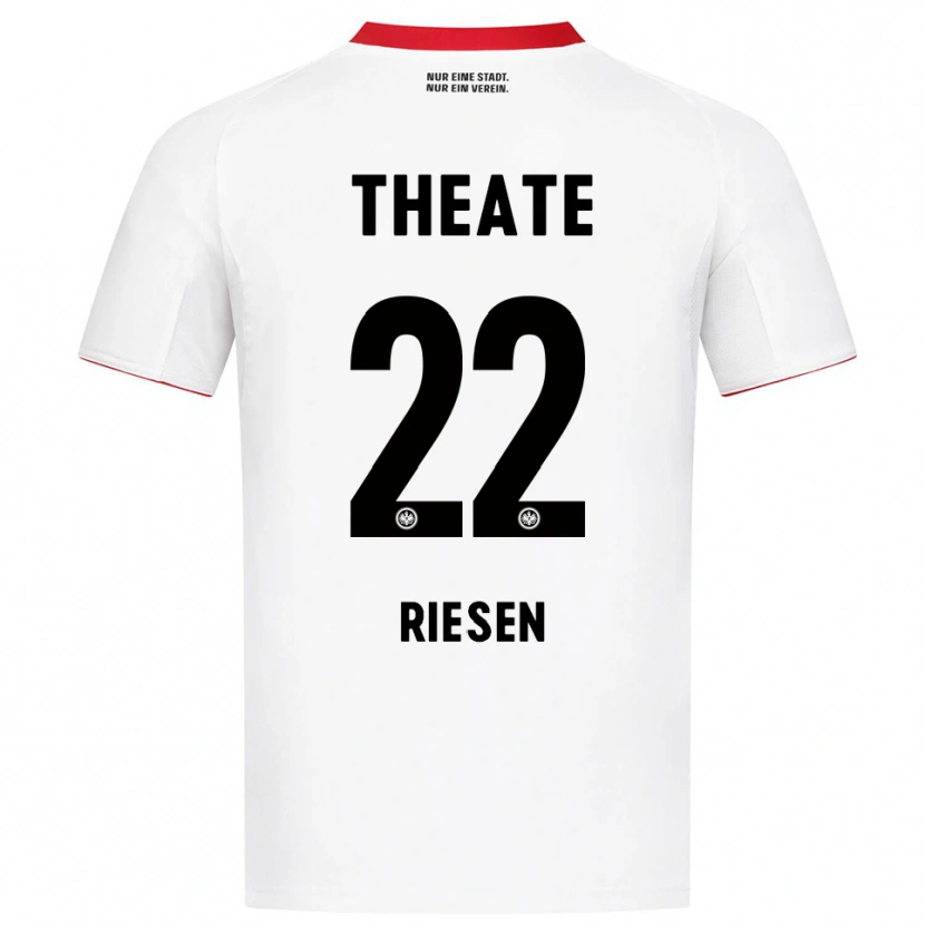 Danxen Homme Maillot Nadine Riesen #22 Blanc Rouge Tenues Extérieur 2025/26 T-Shirt