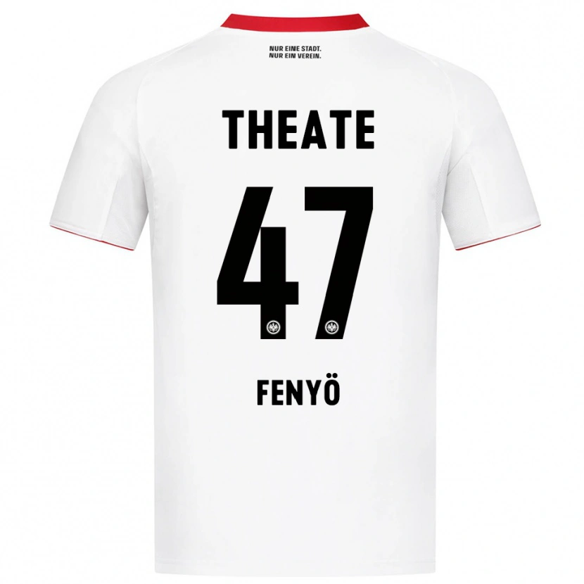 Danxen Homme Maillot Noah Fenyö #47 Blanc Rouge Tenues Extérieur 2025/26 T-Shirt