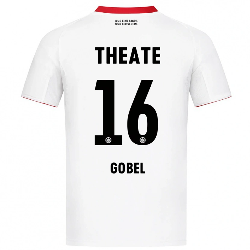 Danxen Homme Maillot Marlon Göbel #16 Blanc Rouge Tenues Extérieur 2025/26 T-Shirt