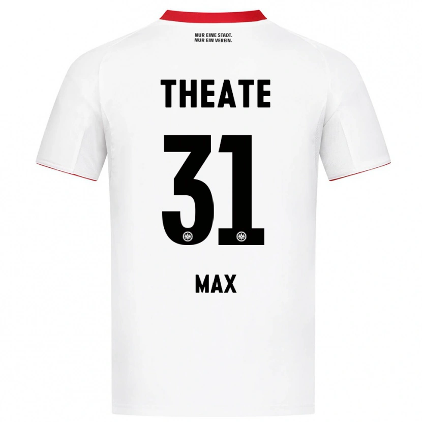 Danxen Homme Maillot Philipp Max #31 Blanc Rouge Tenues Extérieur 2025/26 T-Shirt