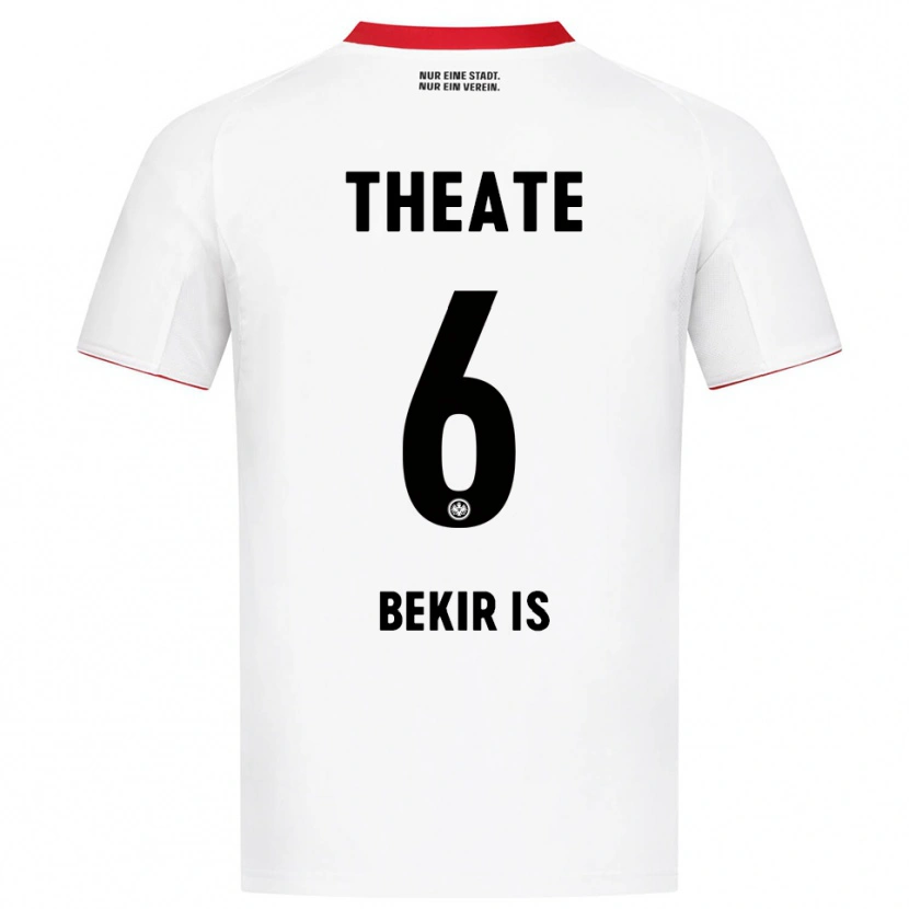 Danxen Homme Maillot Eba Bekir Is #6 Blanc Rouge Tenues Extérieur 2025/26 T-Shirt