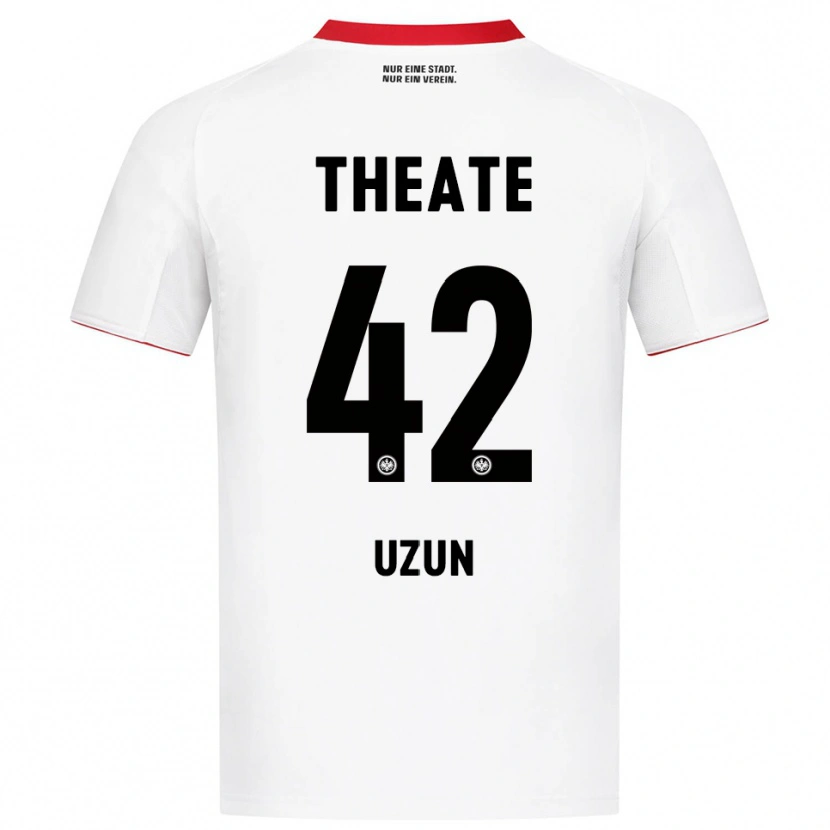 Danxen Homme Maillot Can Uzun #42 Blanc Rouge Tenues Extérieur 2025/26 T-Shirt